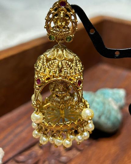 Temple jewelry/ Lakshmi earrings