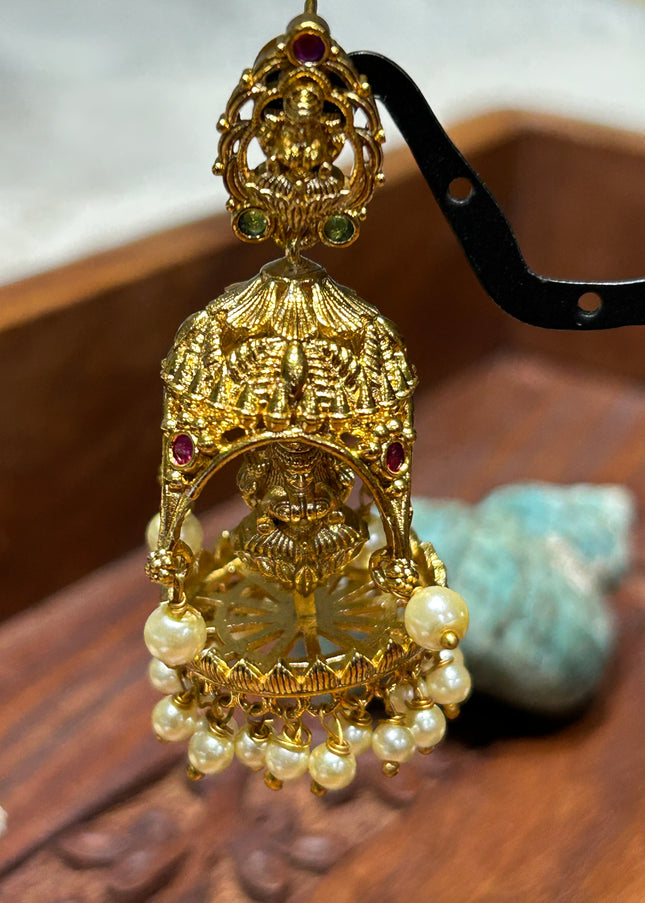 Temple jewelry/ Lakshmi earrings