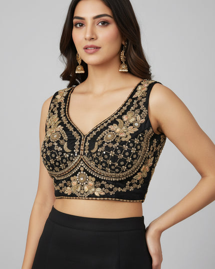 Heavy work blouse : readymade blouse / sleeves available