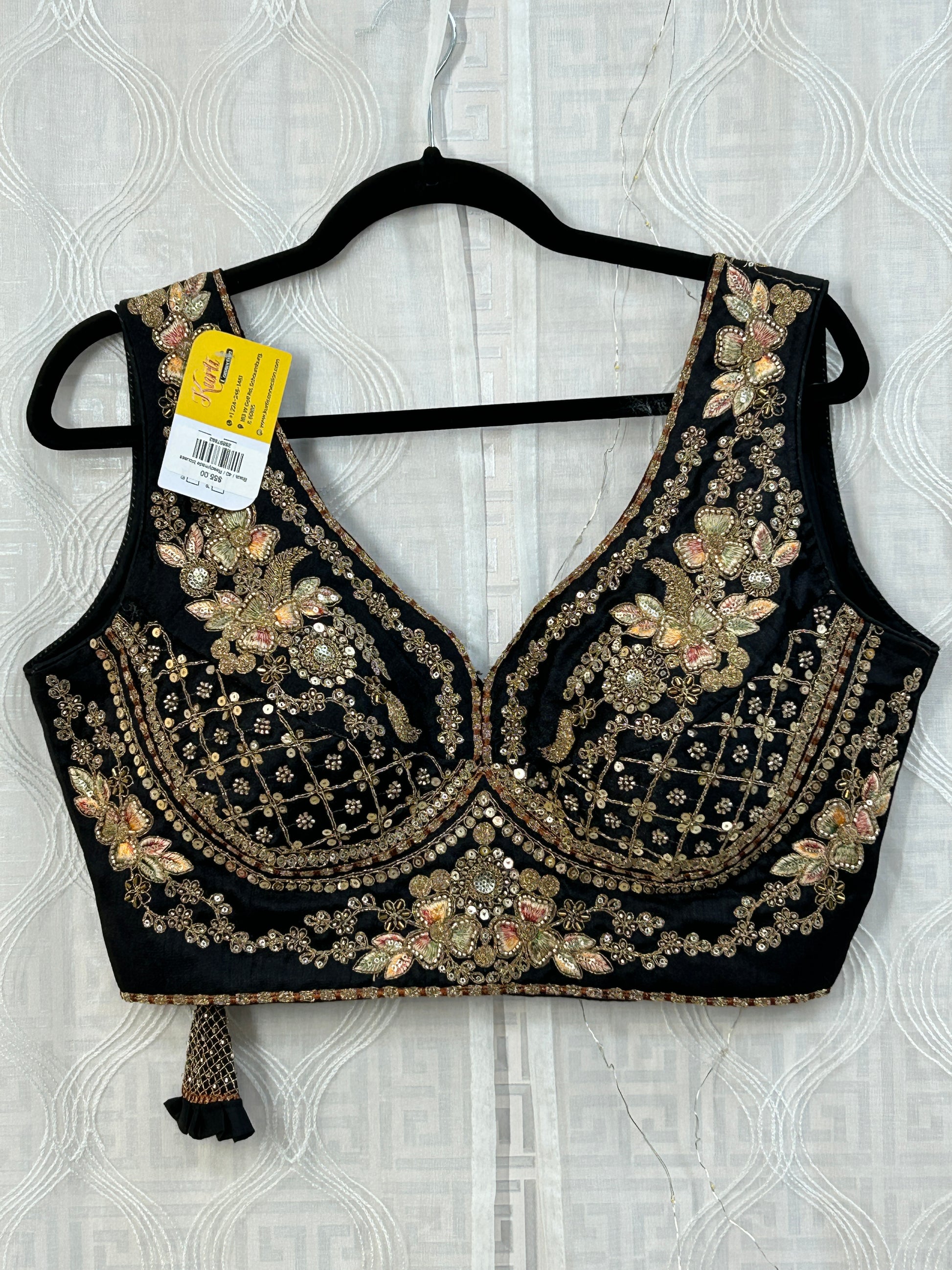 Heavy work blouse : readymade blouse / sleeves available by Kurti Connection USA
