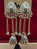 Dual tone Kashmiri earrings by Kurti Connection USA