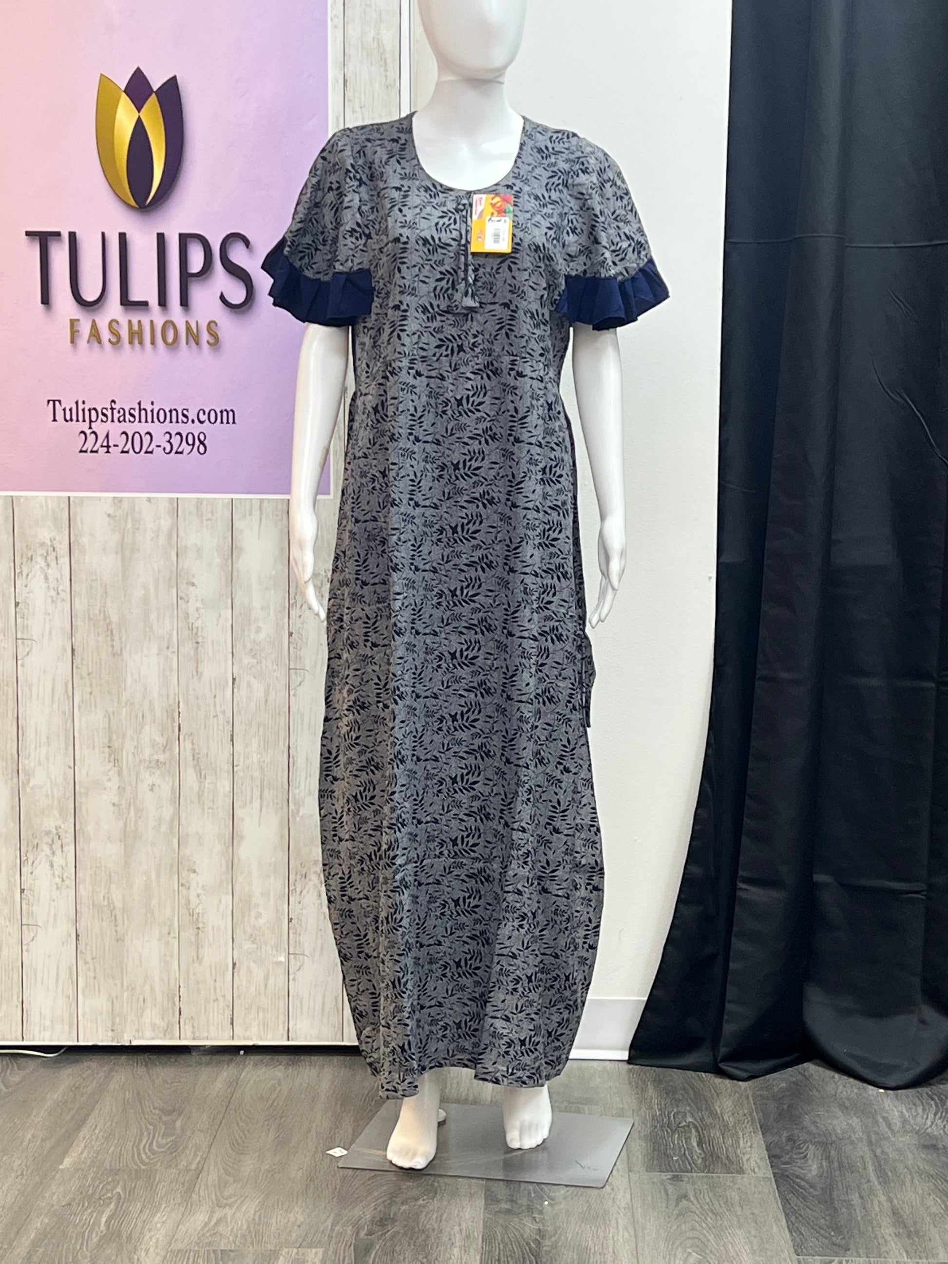 Rayon nighty / Indian night wear by Kurti Connection USA