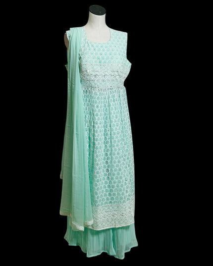Chikankari Naira Kurti set
