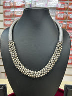 Oxidized hasuli necklace by Kurti Connection USA