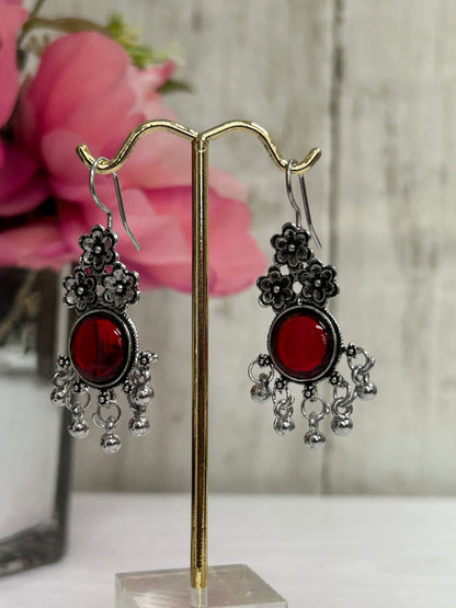 Oxidized earrings | hanging earrings by Kurti Connection USA