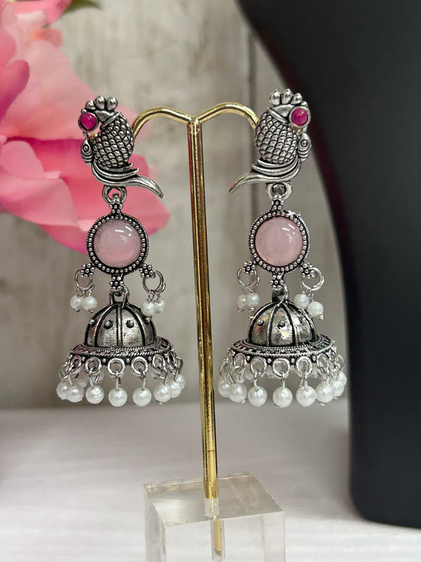 Oxidized earrings | long jhumki by Kurti Connection USA