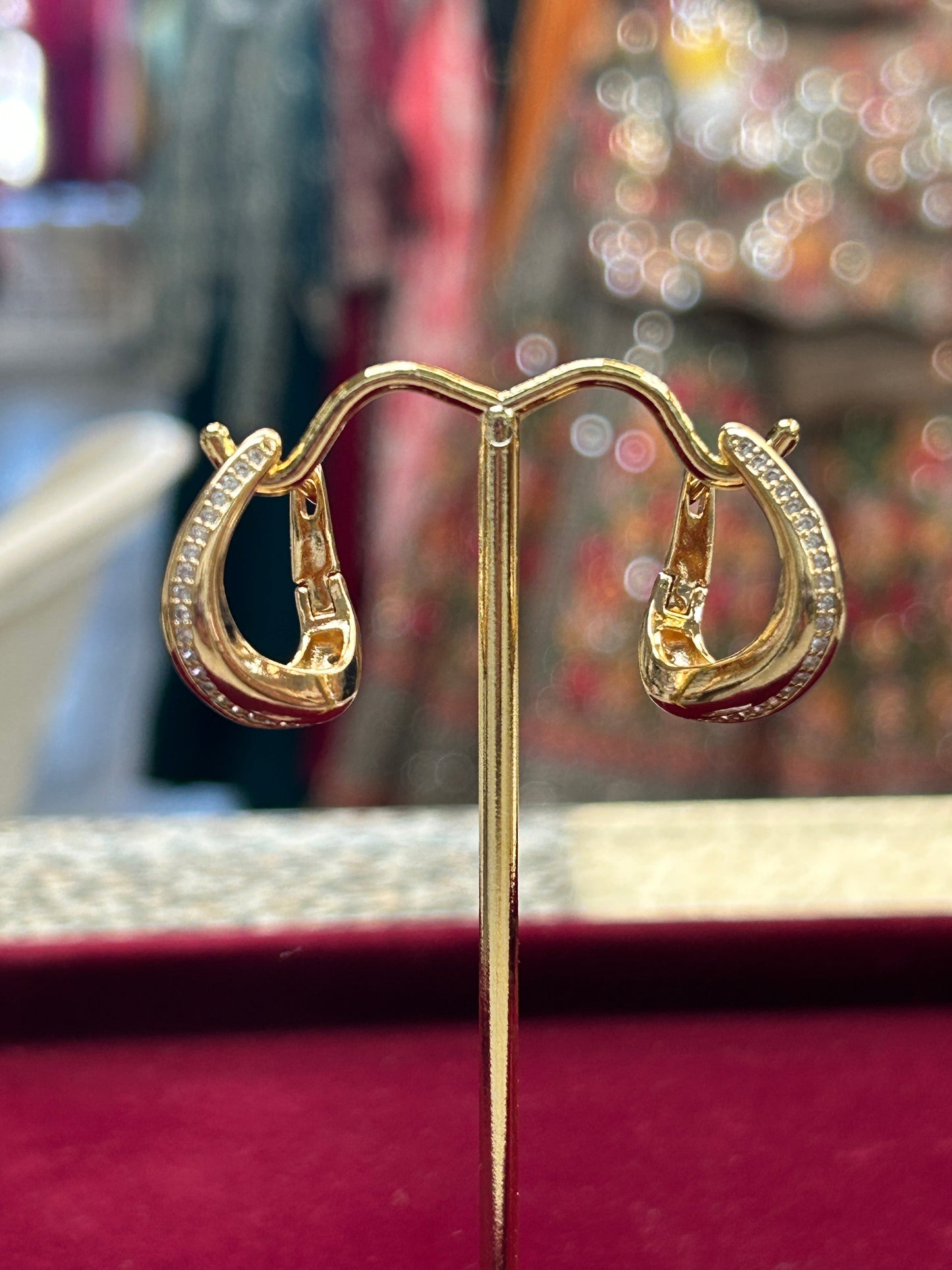 Rose gold earrings | day to day earrings by Kurti Connection USA