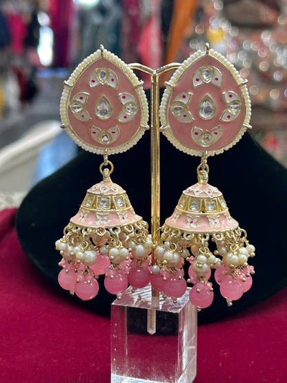 Meenakari earrings by Kurti Connection USA
