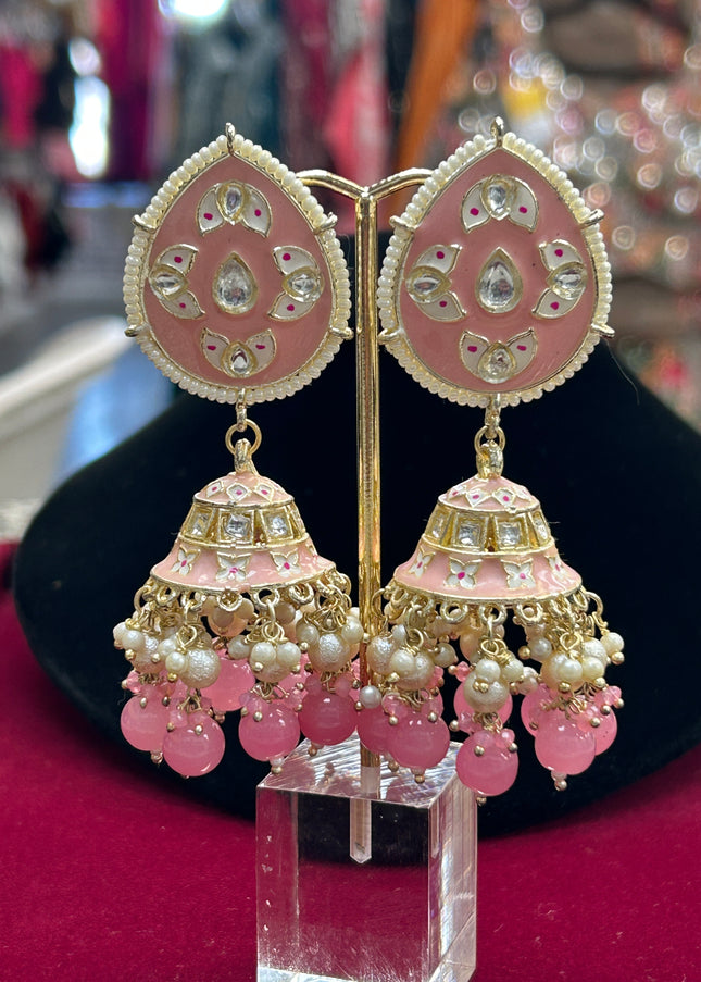 Meenakari earrings