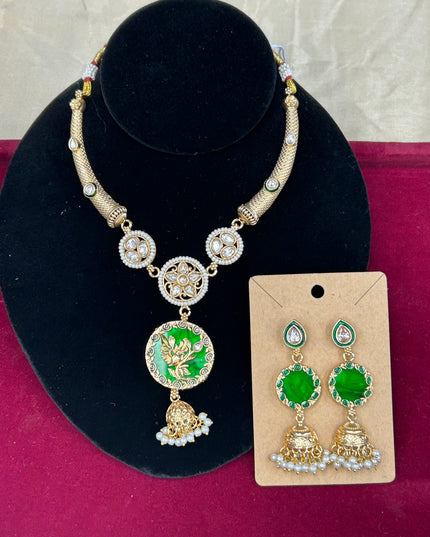 Kundan necklace set