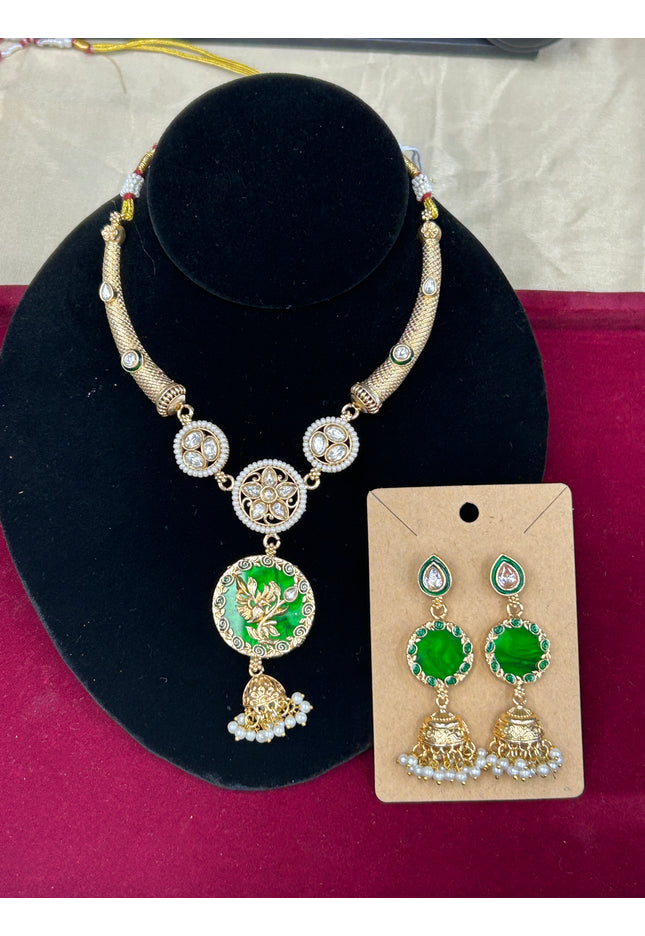 Kundan necklace set