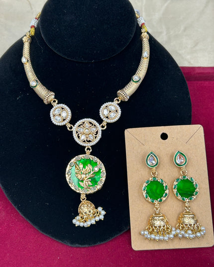Kundan necklace set