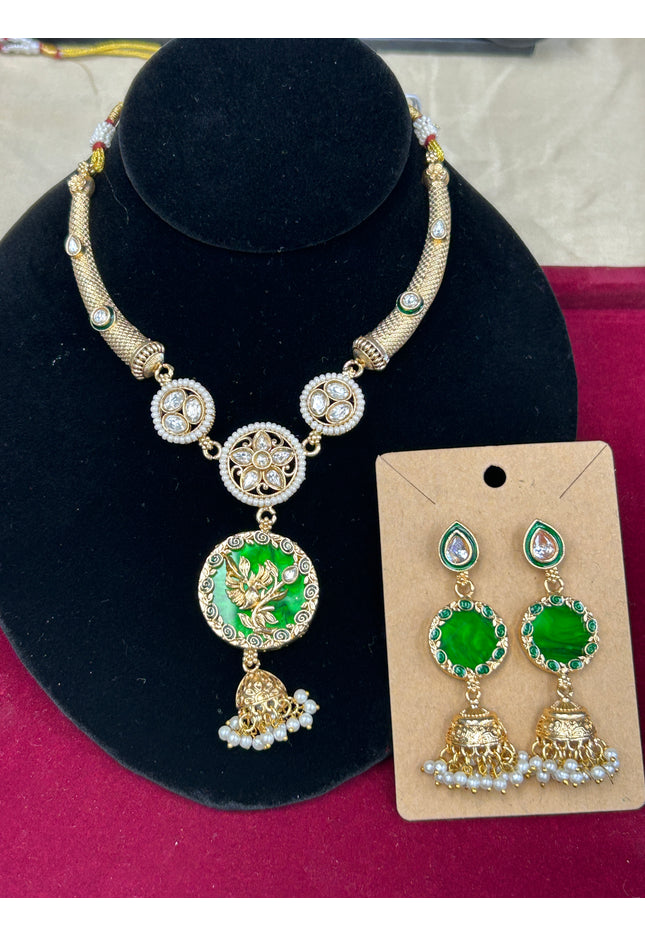 Kundan necklace set