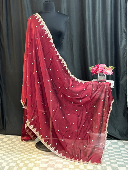 Jardoji work dupatta