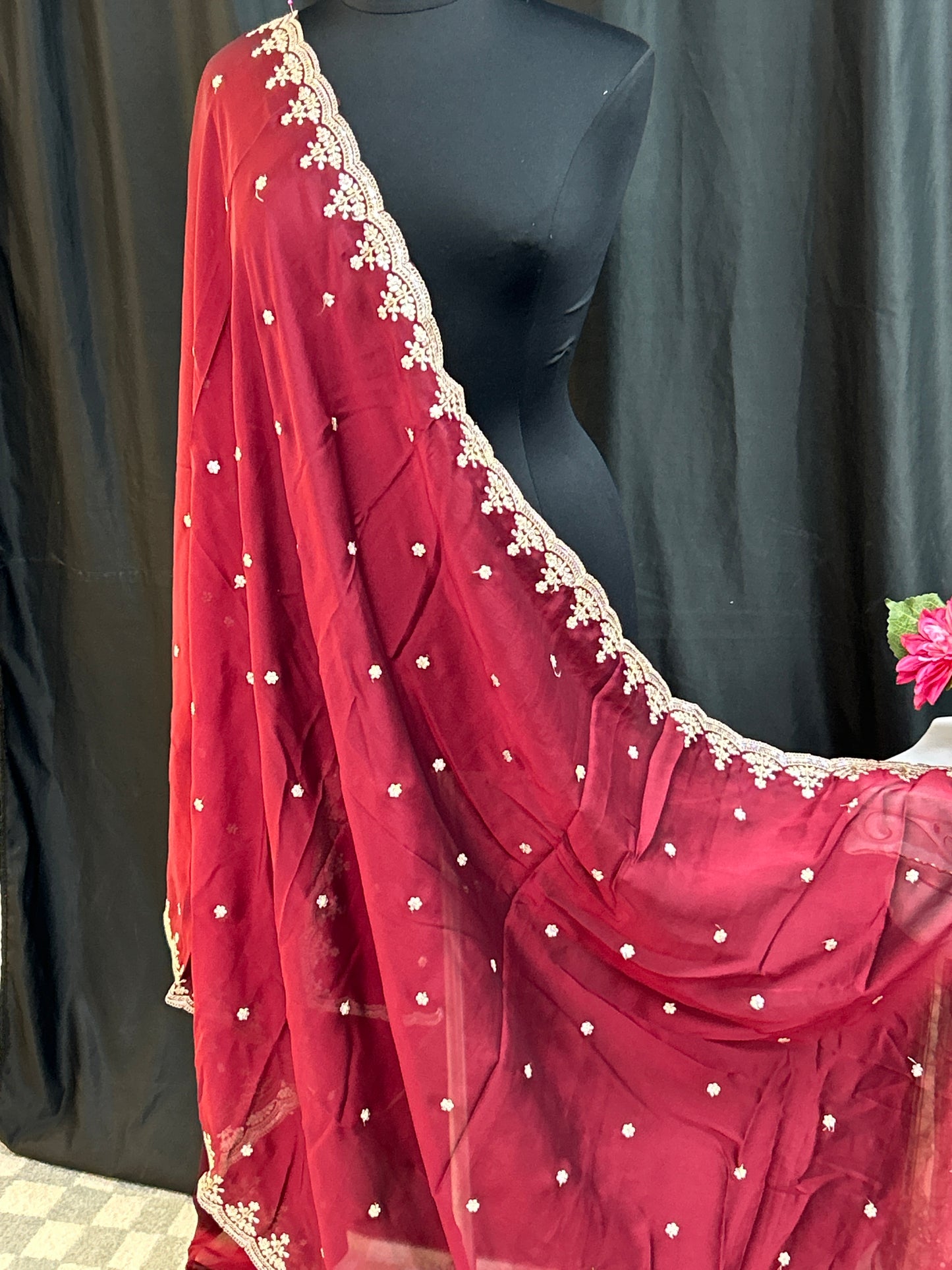 Jardoji work dupatta