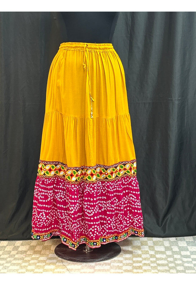 Cotton Bandhani skirt