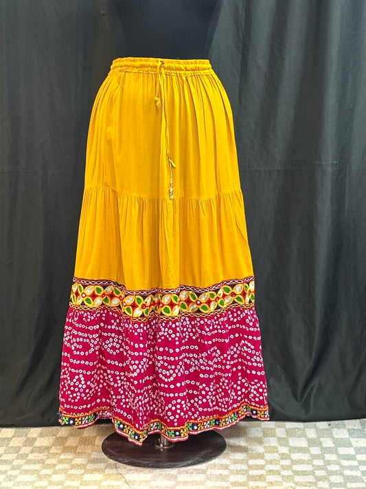 Cotton Bandhani skirt