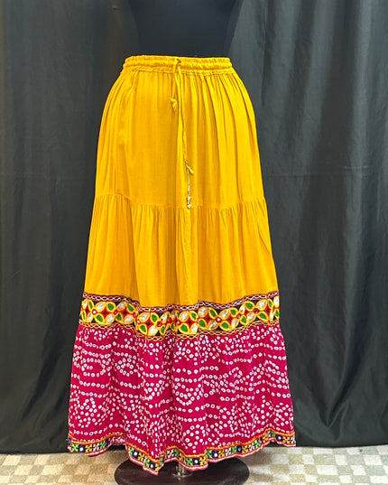 Cotton Bandhani skirt