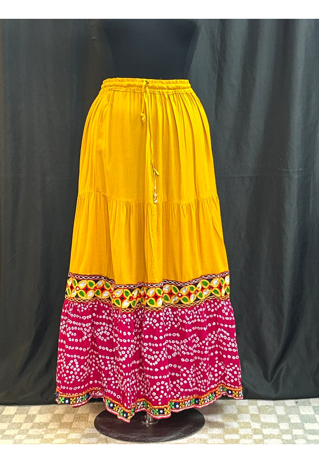 Cotton Bandhani skirt