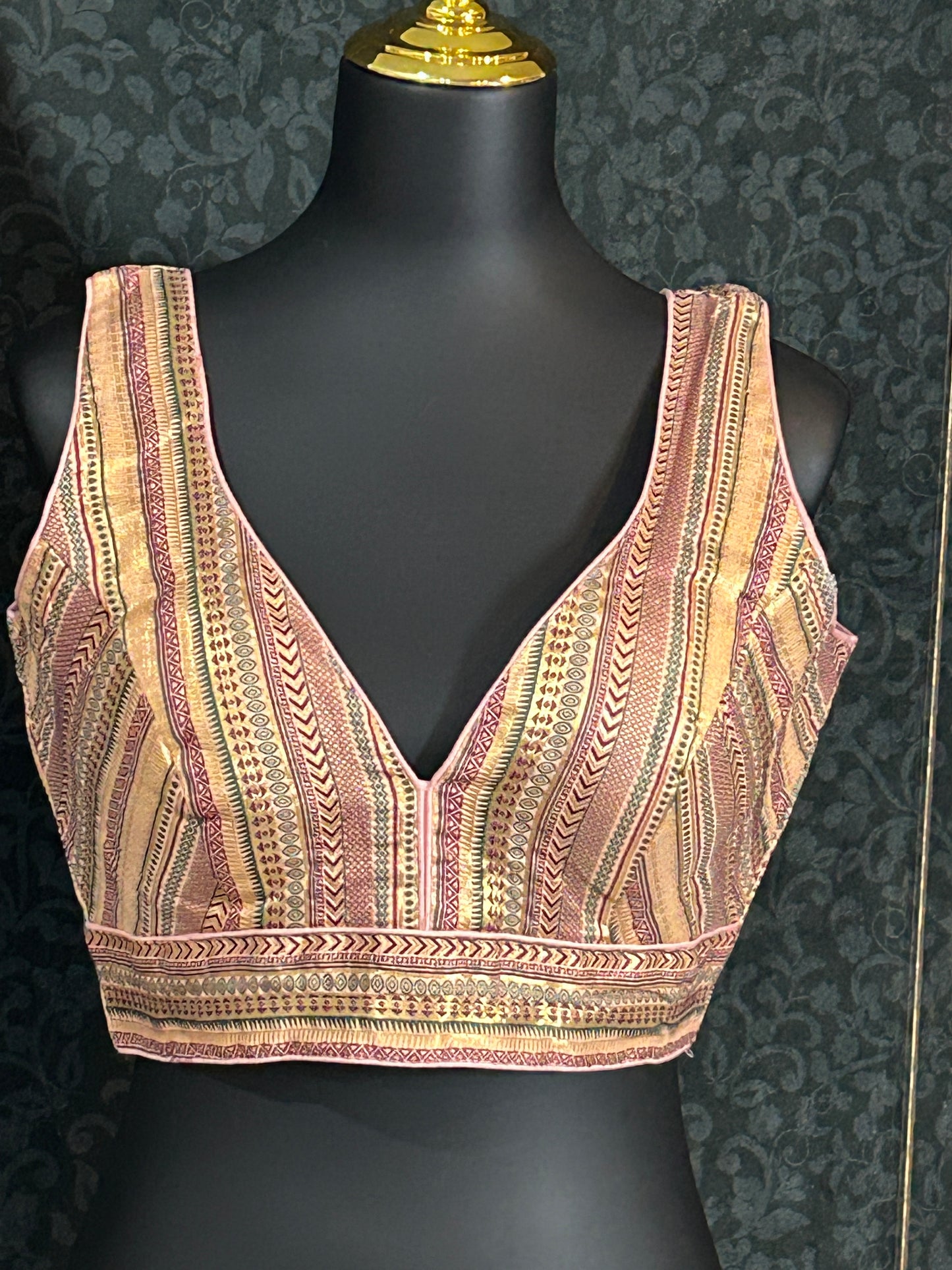 Silk blouse : brocade silk blouse