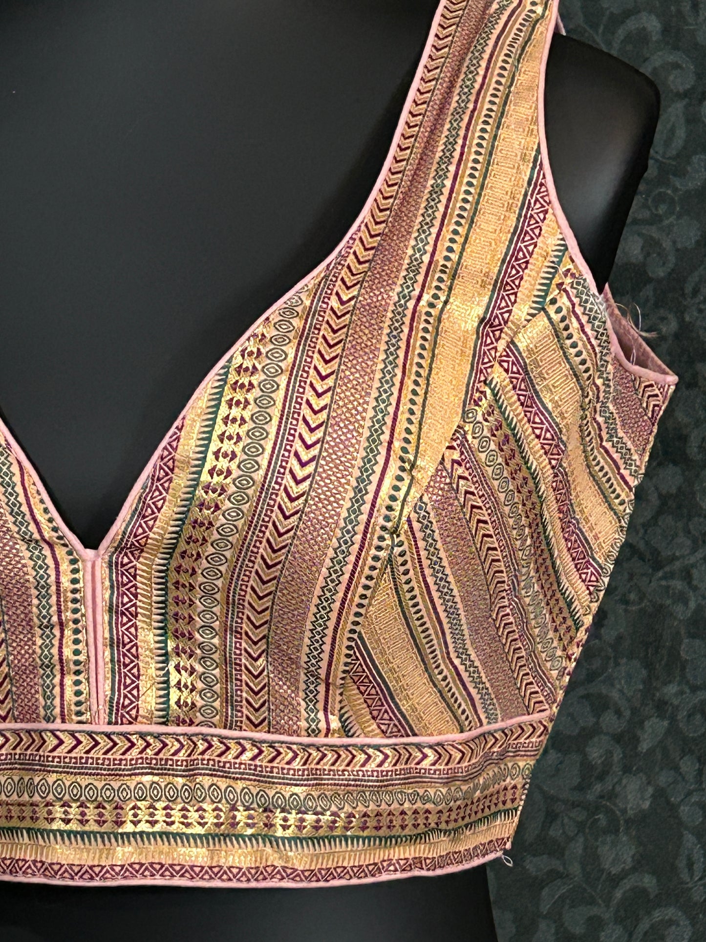 Silk blouse : brocade silk blouse