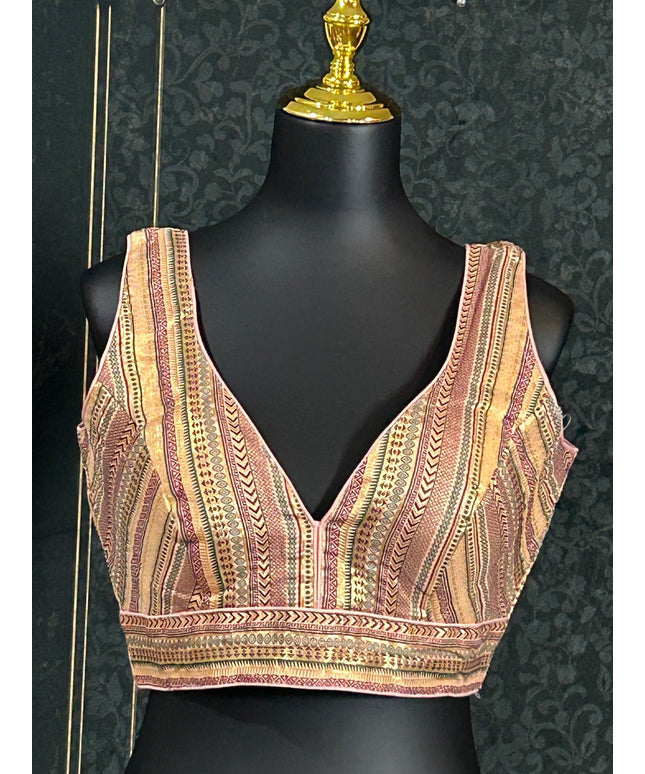Silk blouse : brocade silk blouse by Kurti Connection USA