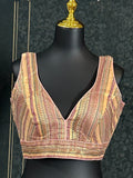 Silk blouse : brocade silk blouse by Kurti Connection USA