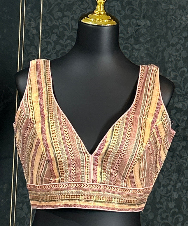 Silk blouse : brocade silk blouse by Kurti Connection USA