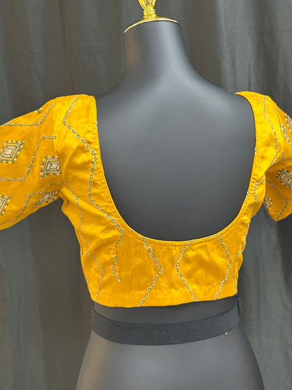 Raw silk blouse