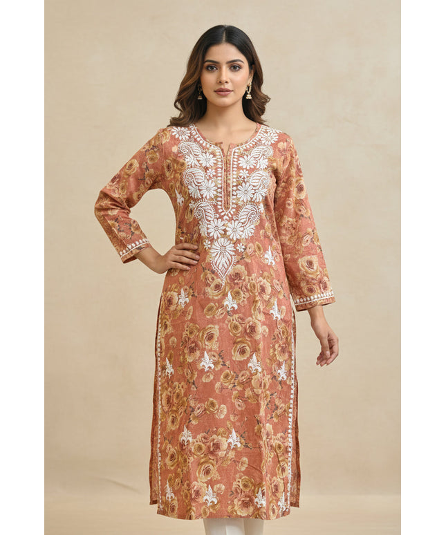 Chikankari cotton Kurti by Kurti Connection USA