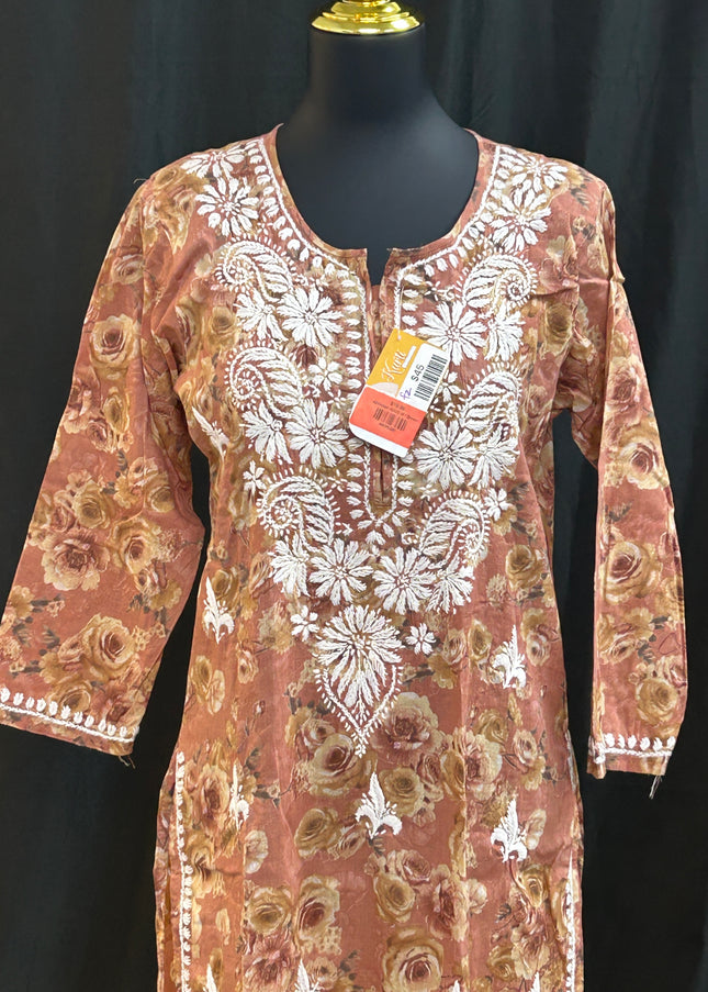 Chikankari cotton Kurti