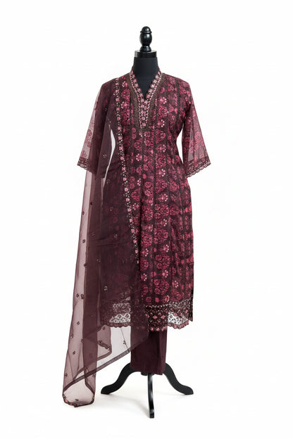 Soft organza salwar suit / plus size Kurtis by Kurti Connection USA