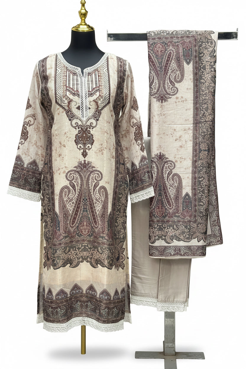 Modal silk kurti pant set