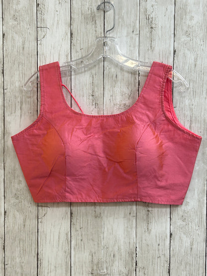 Pink silk blouse