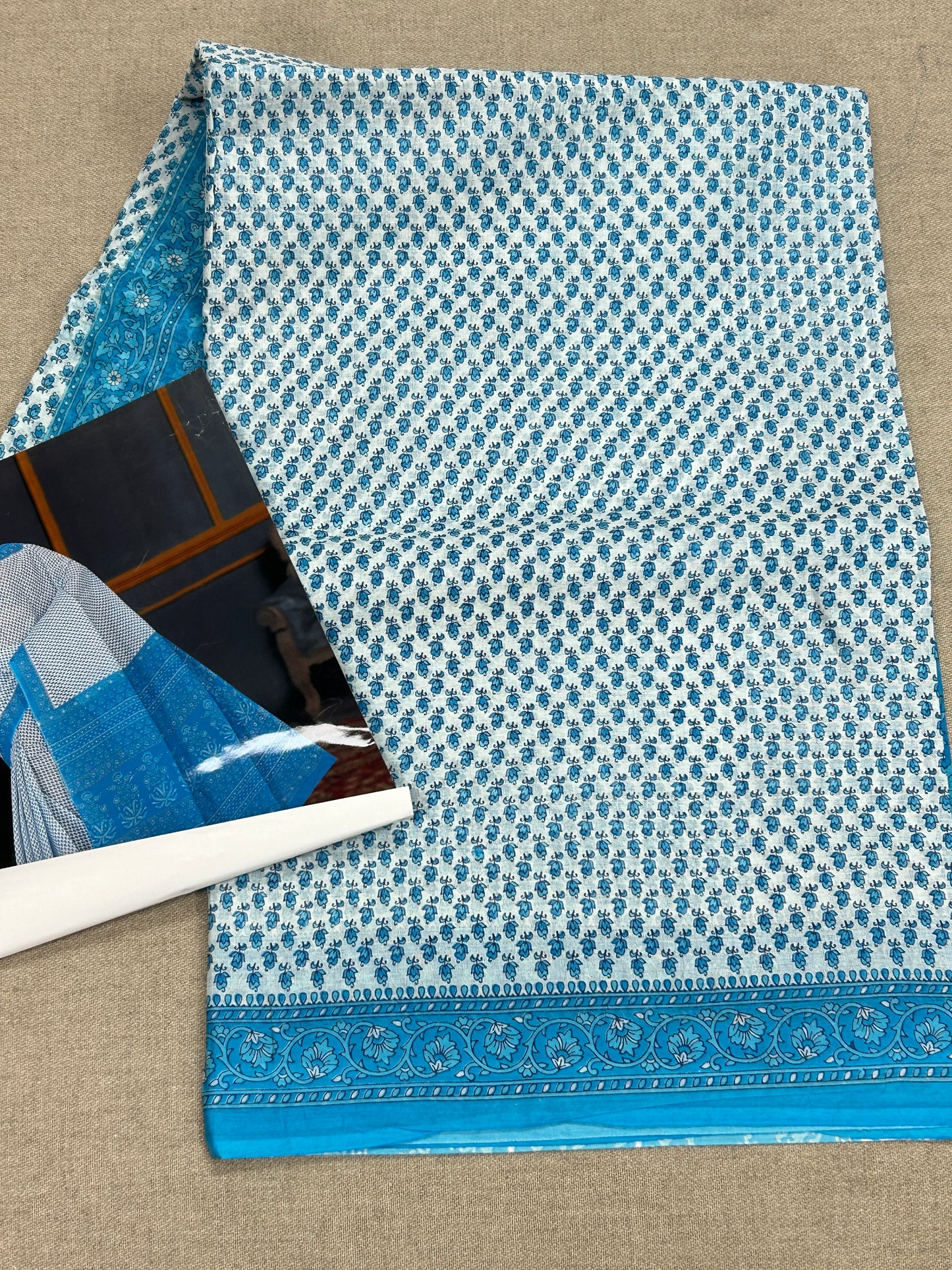 Cotton saree by Kurti Connection USA