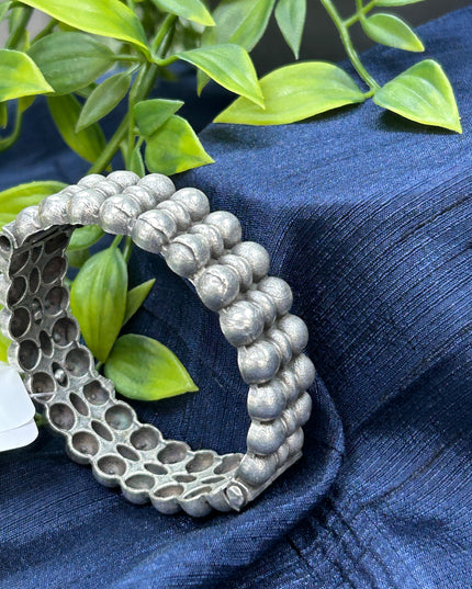 Oxidized Silver Kada - Kurti Connection USA