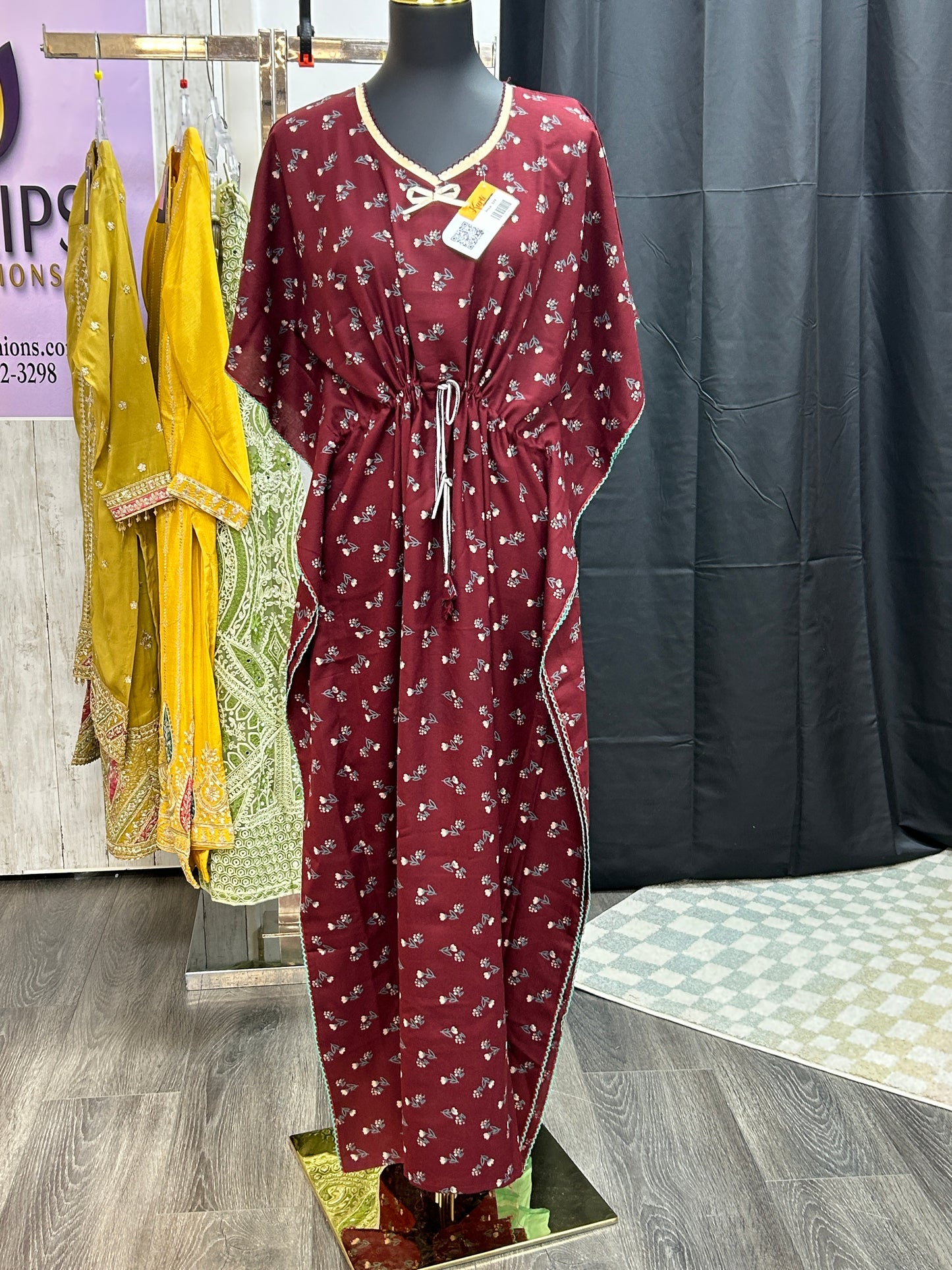 Kaftan nighty | Indian night gown by Kurti Connection USA