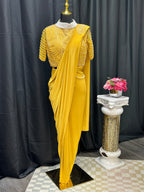 Readymade saree with blouse by Kurti Connection USA