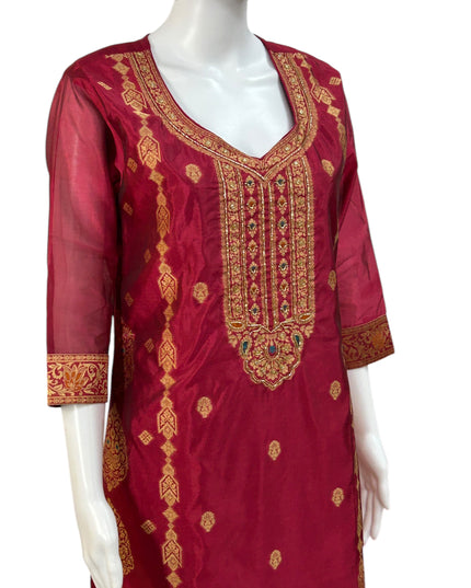 Banarasi : Silk banarasi suit - Kurti Connection USA