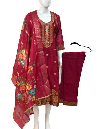 Banarasi : Silk banarasi suit - Kurti Connection USA