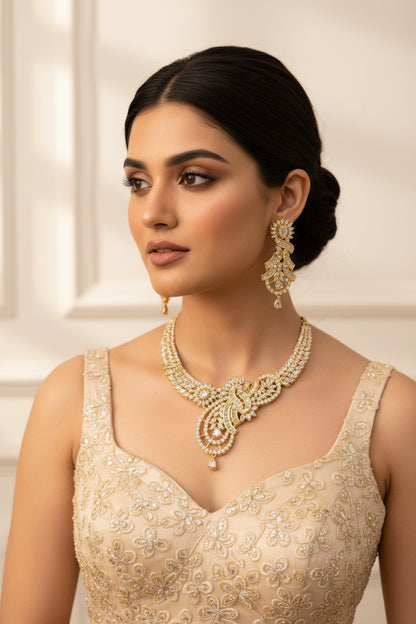 AD necklace set by Kurti Connection USA