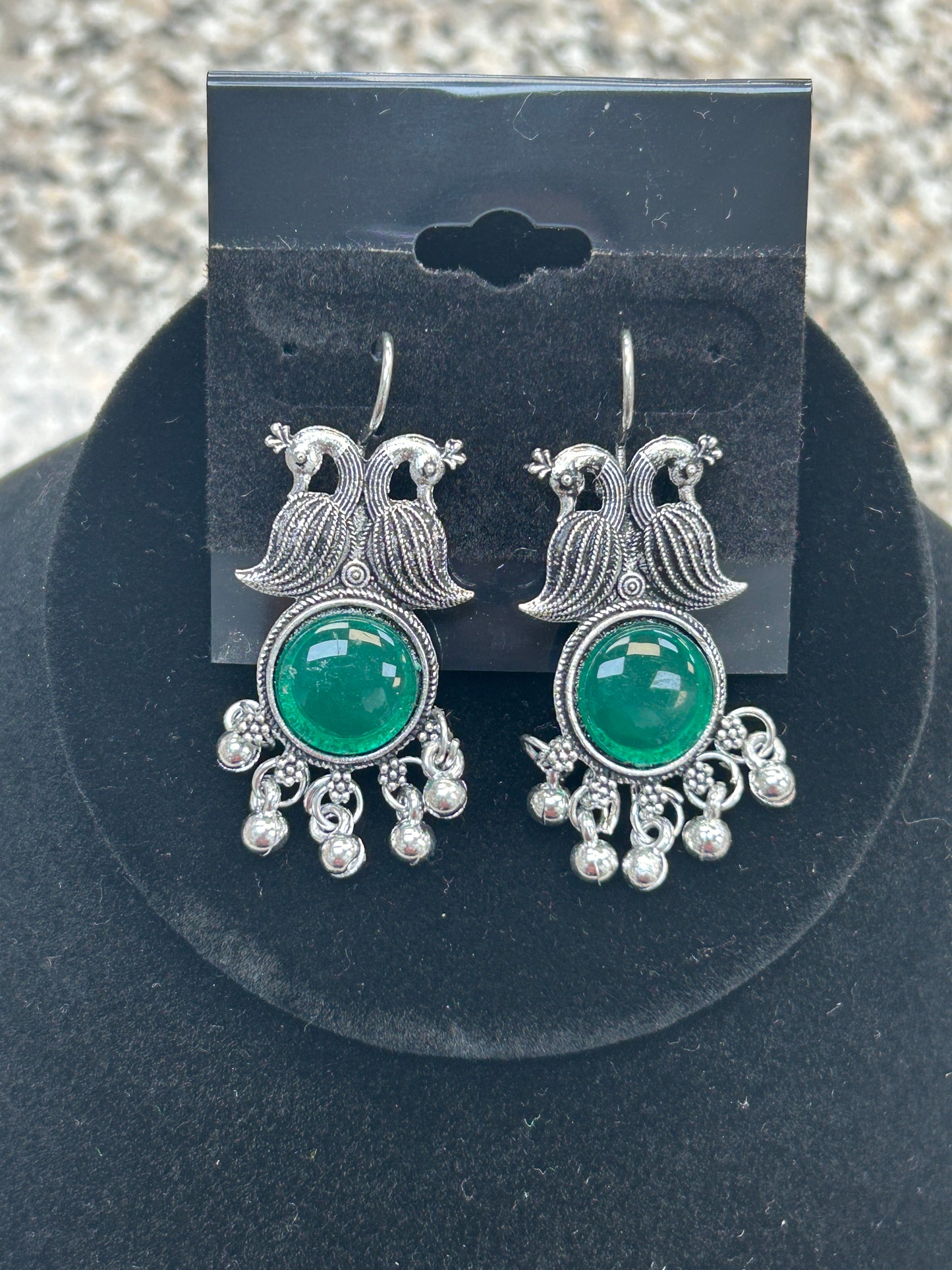 Oxidized ear rings