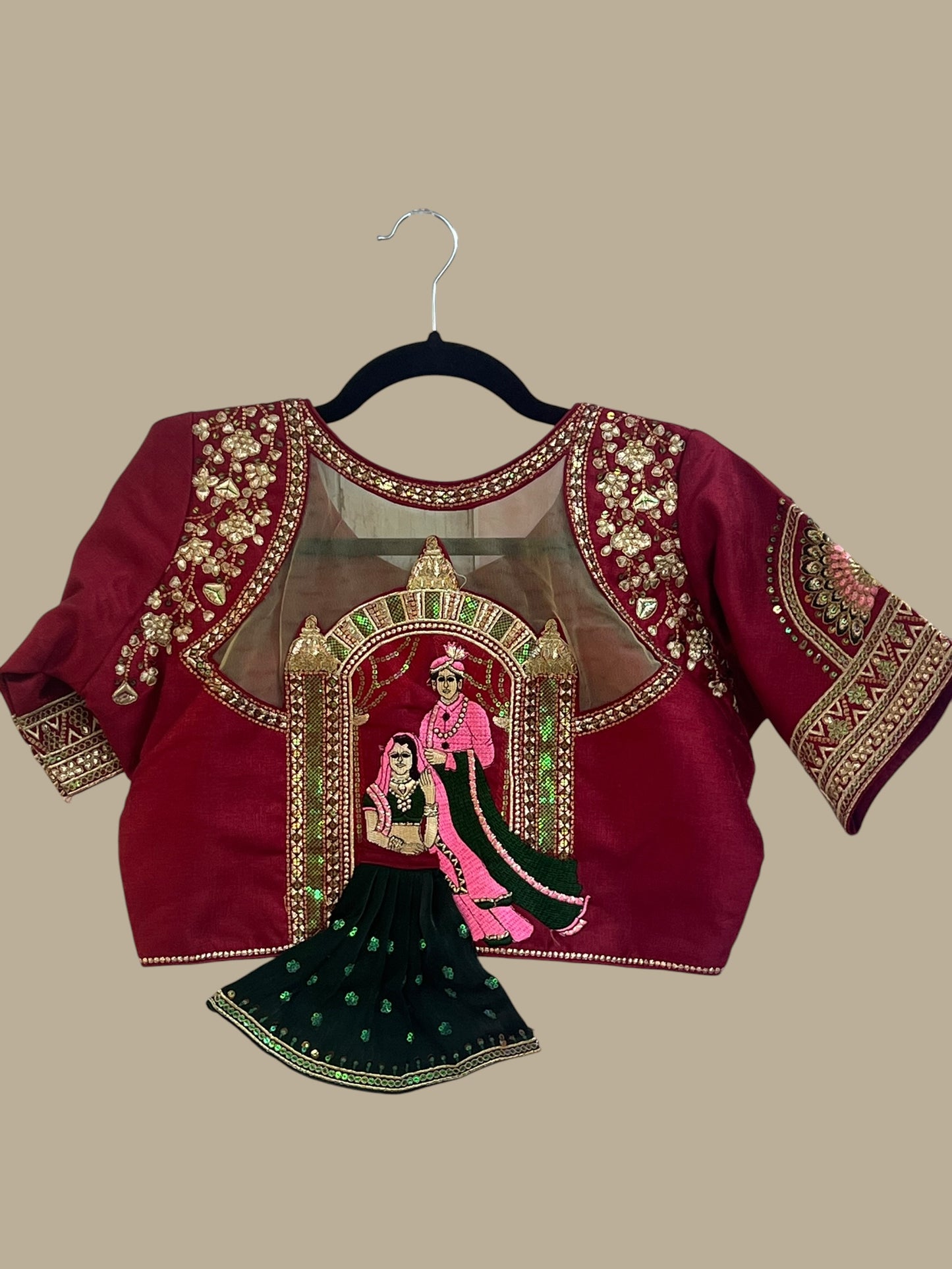 Maroon Blouse