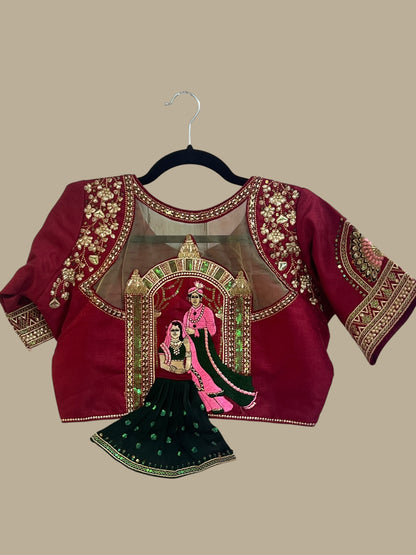 Maroon Blouse