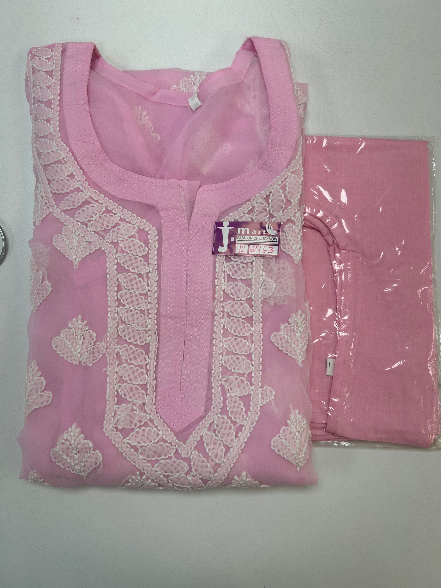 Georgette Chikankari Kurtis