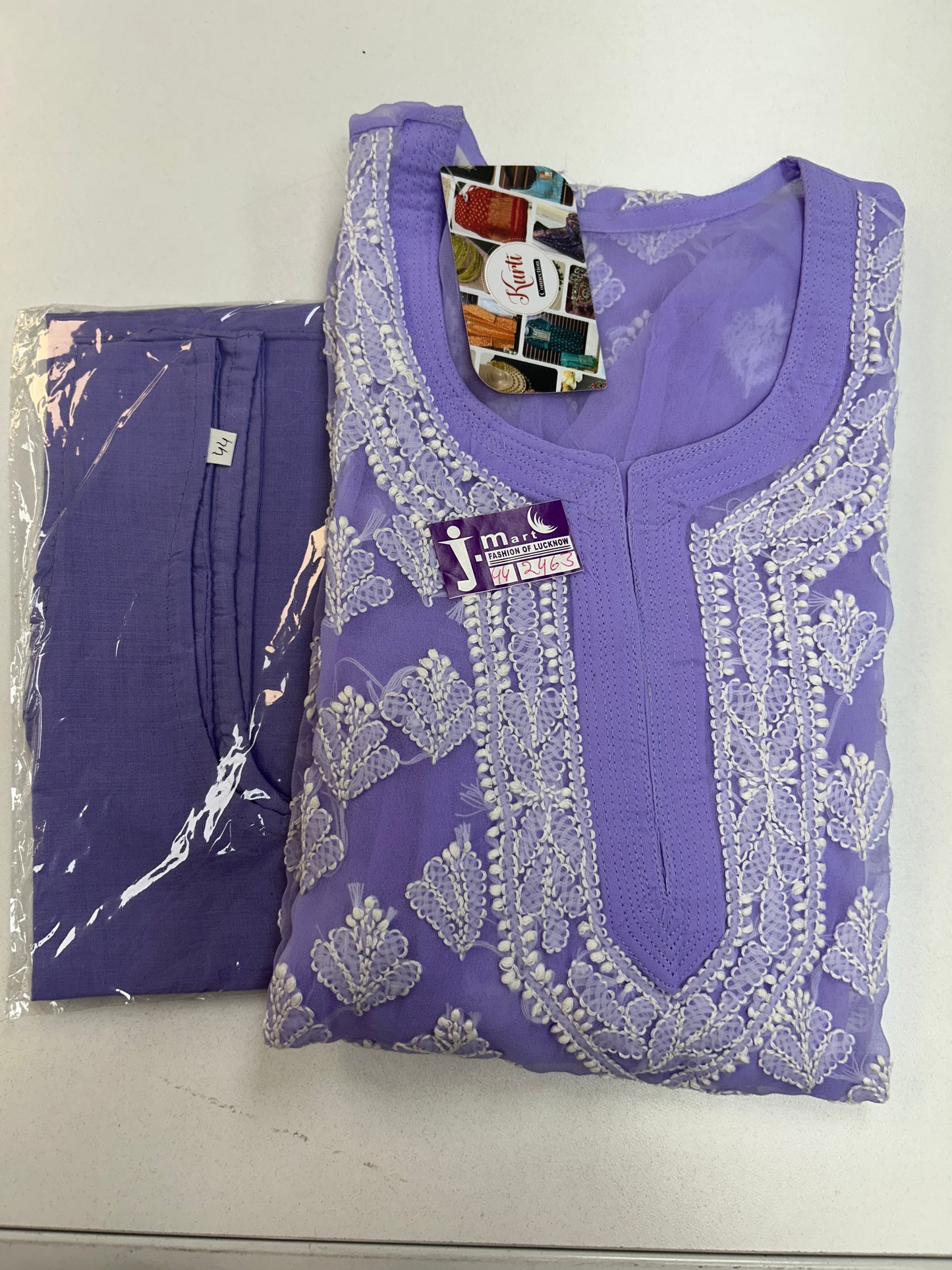 Georgette Chikankari Kurtis