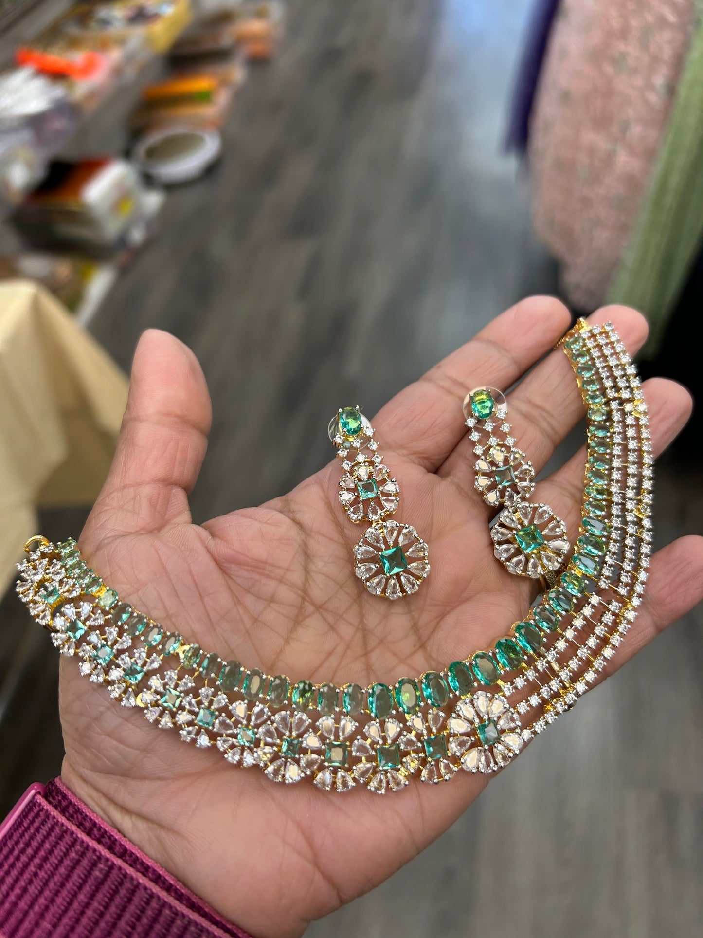 CZ necklace set