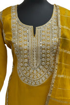 Yellow sharara suit