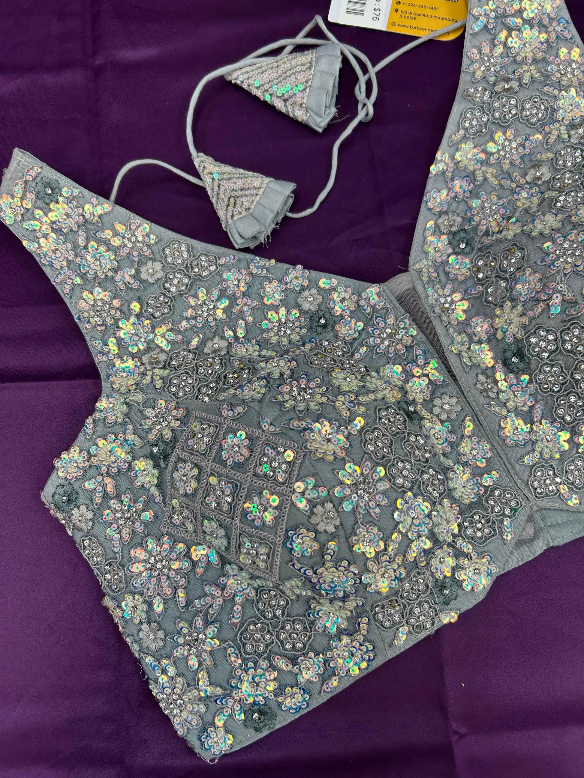 Heavy sequin work blouses