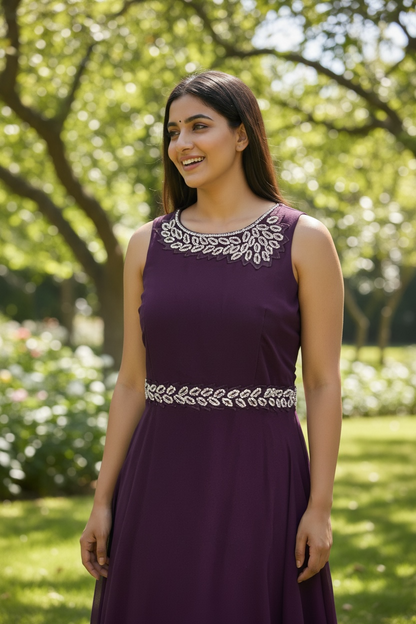 Chiffon long gown